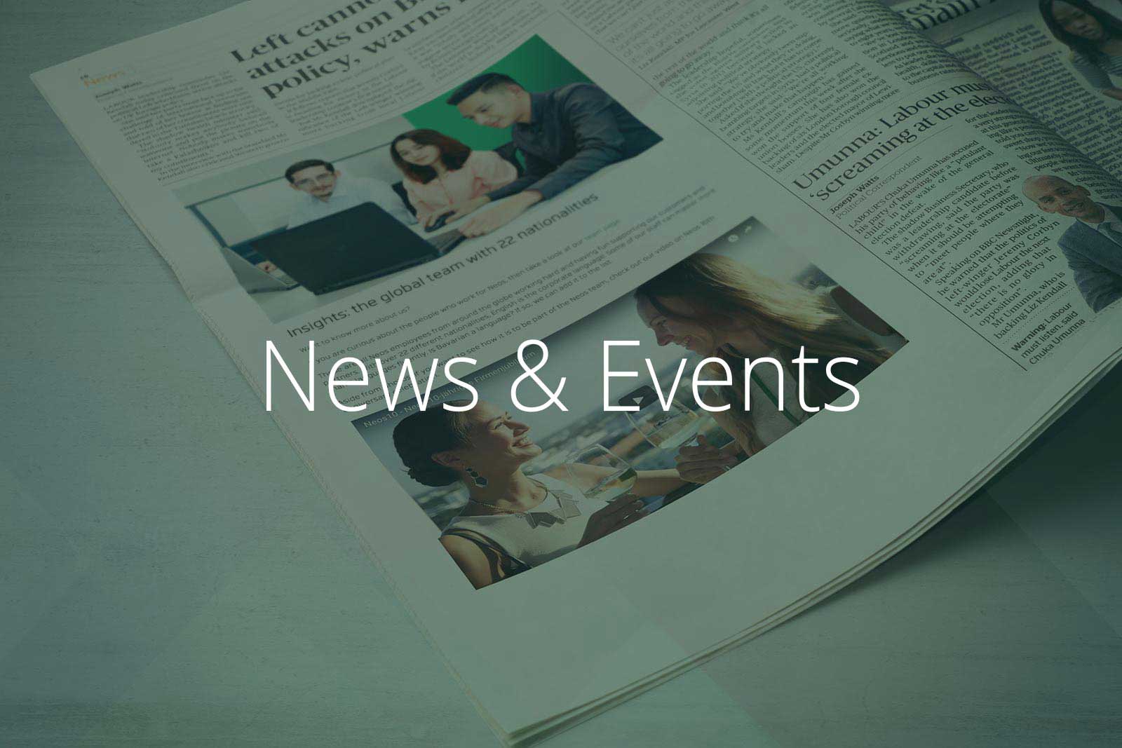 Illustration Zeitungsartikel, Neos IT Services, Infografik Big Data