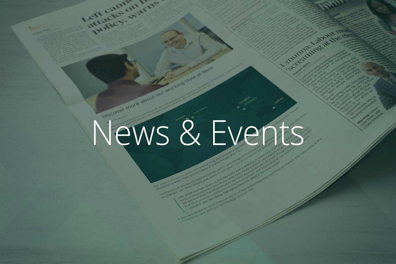 Illustration Zeitungsartikel, Neos IT Services, Infografik