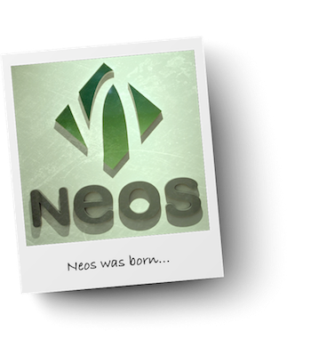 Neos was born Neos IT Services Logo Abstrakt