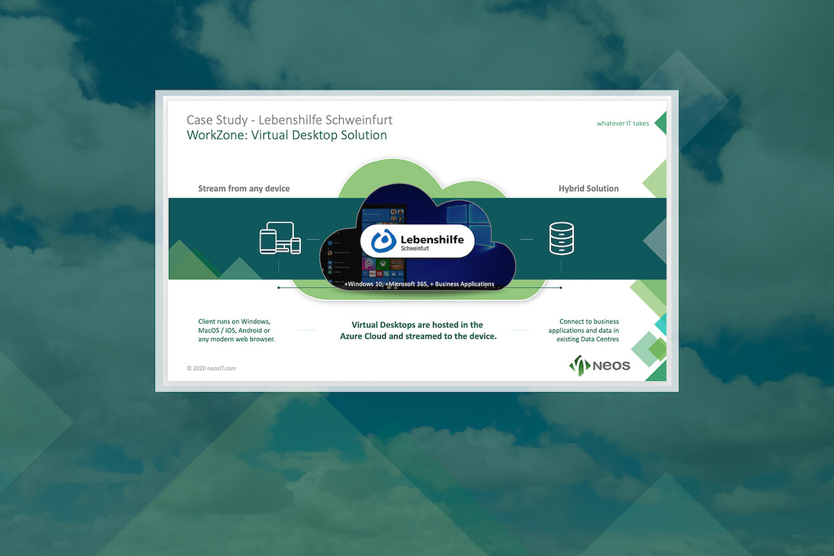 Neos IT Services, ppt folie, Lebenshilfe Schweinfurt IT